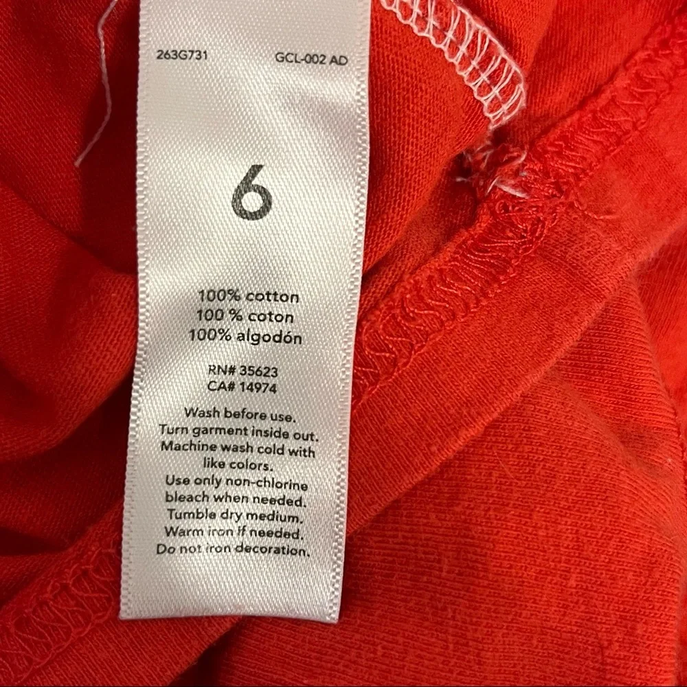 CARTER’S Boys Shirt 100% Cotton Red White DUDE Layer look Long Sleeve Size 6